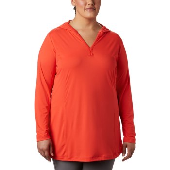 Columbia Hoodie Dames, Chill River Hooded Tunic - Plus Rood, 24BMKREYW